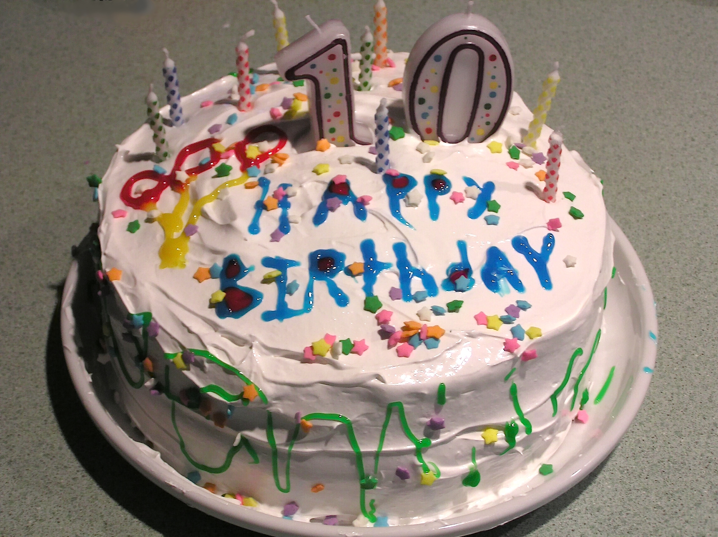 birthday cake on name