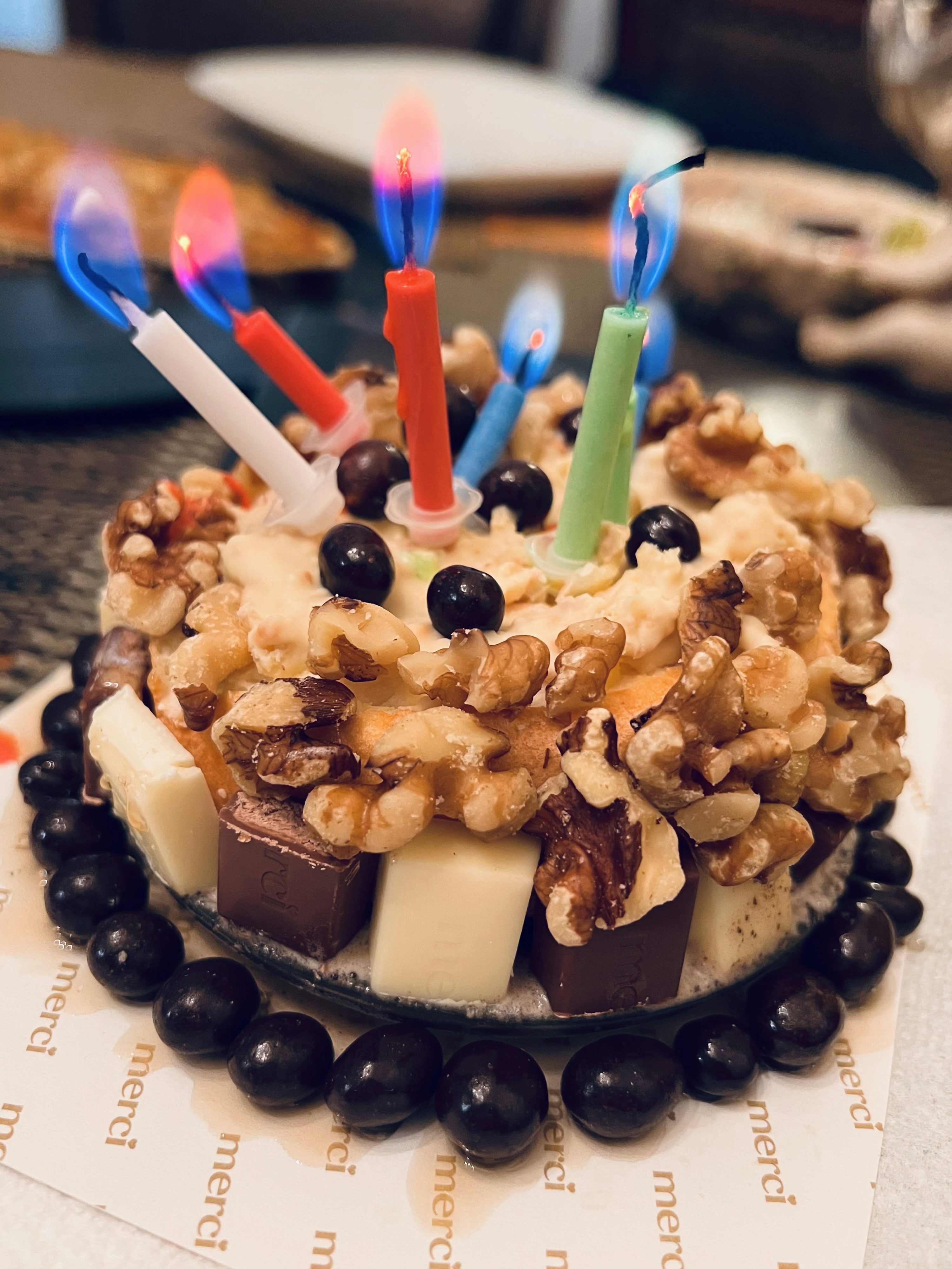 pink birthday cake