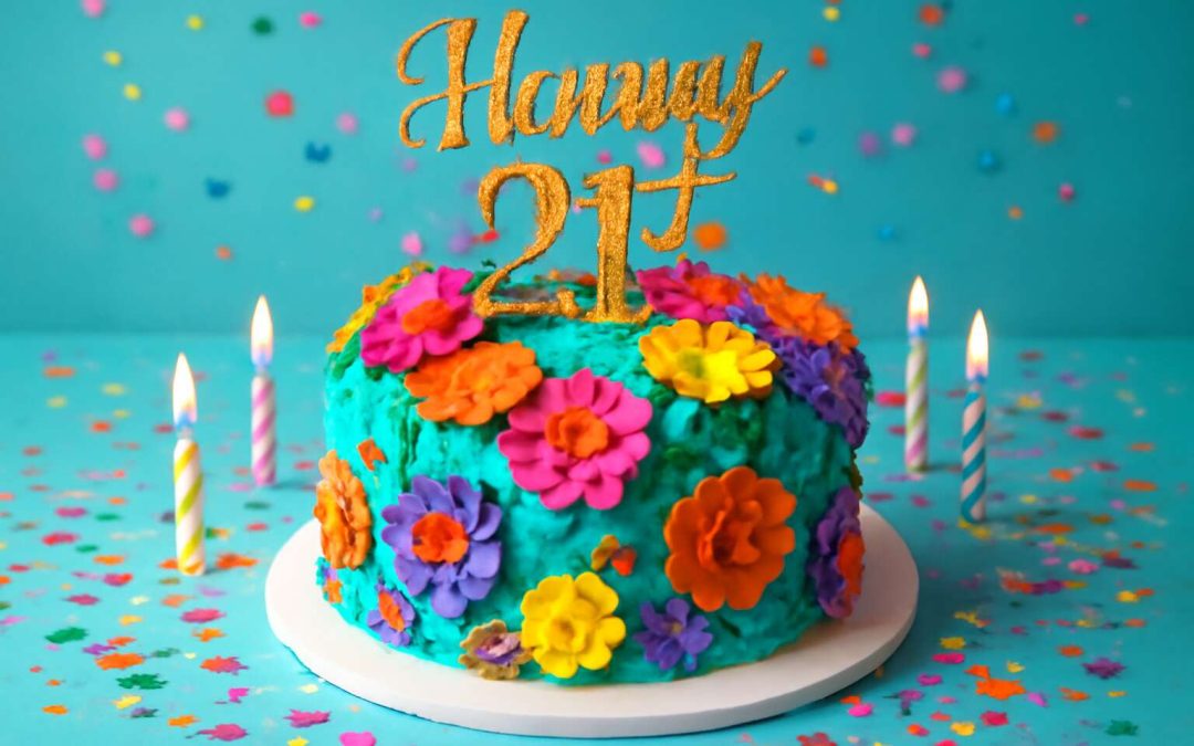 21st birthday cake designs