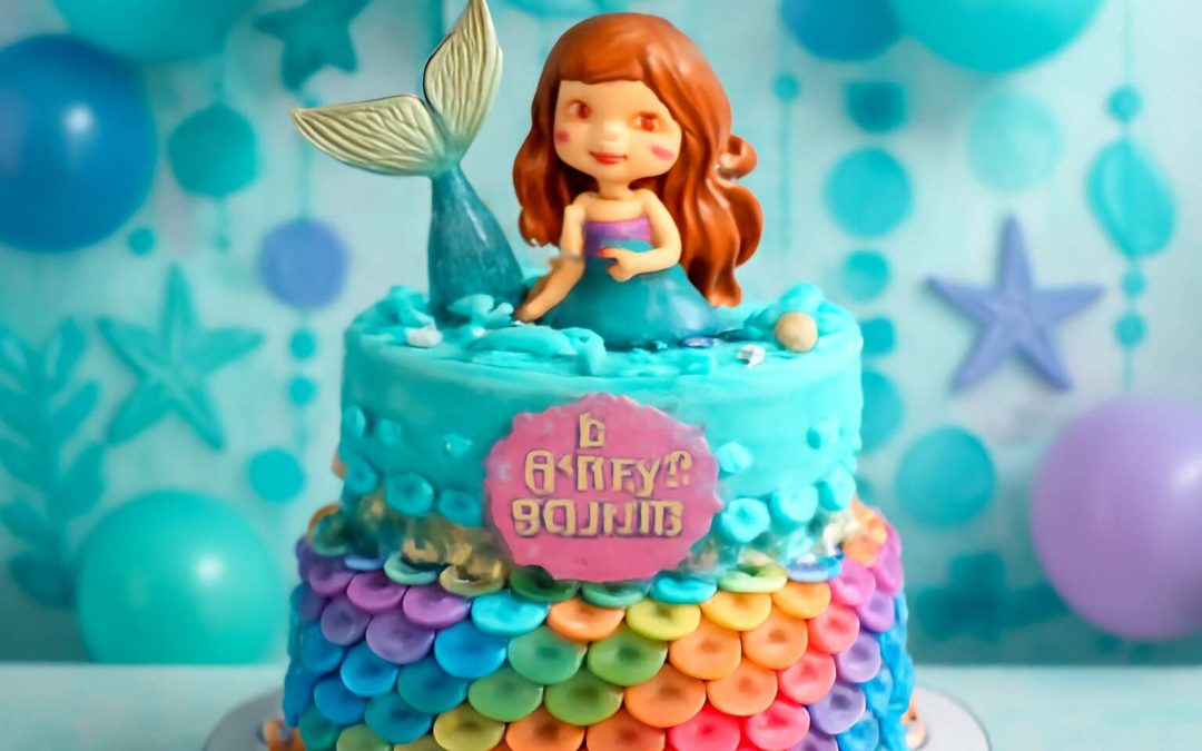 mermaid birthday cake