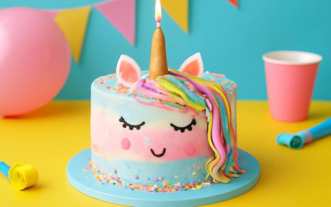 Whimsical birthday cake unicorn: a sparkling celebration for dreamers