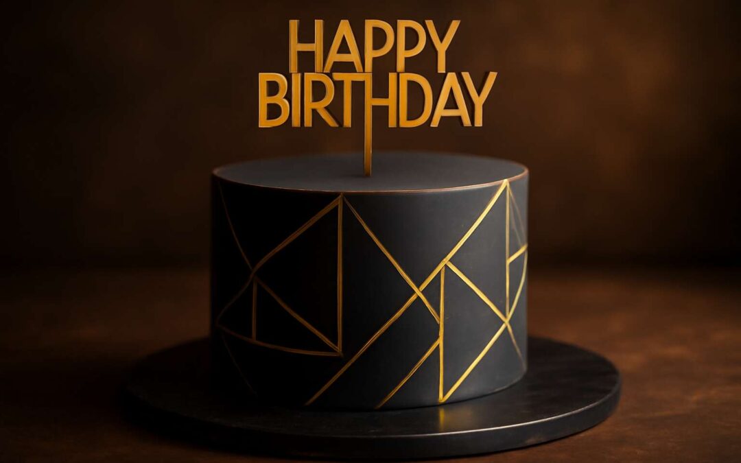 Elevate the party with a trendy birthday cake for men that steals the show.