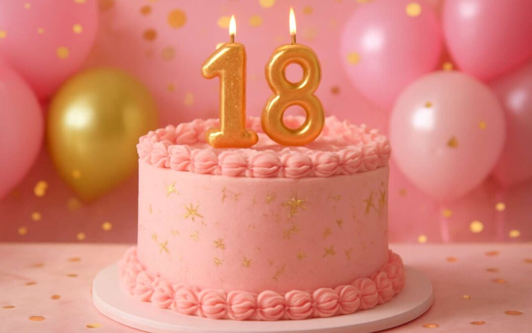Delicious birthday cake 18 marks a sweet milestone for the big day