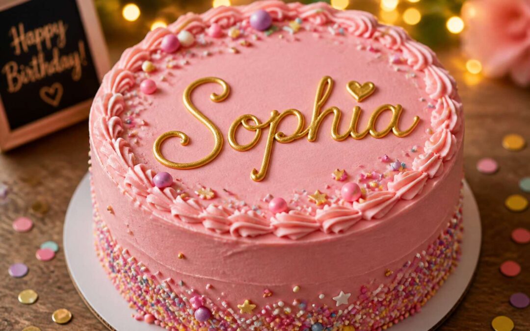 birthday cake with name